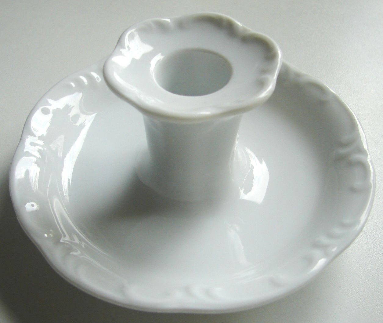 Rosenthal Monbijou Weiss - Weiß: Leuchter nieder ca. 5 cm hoch