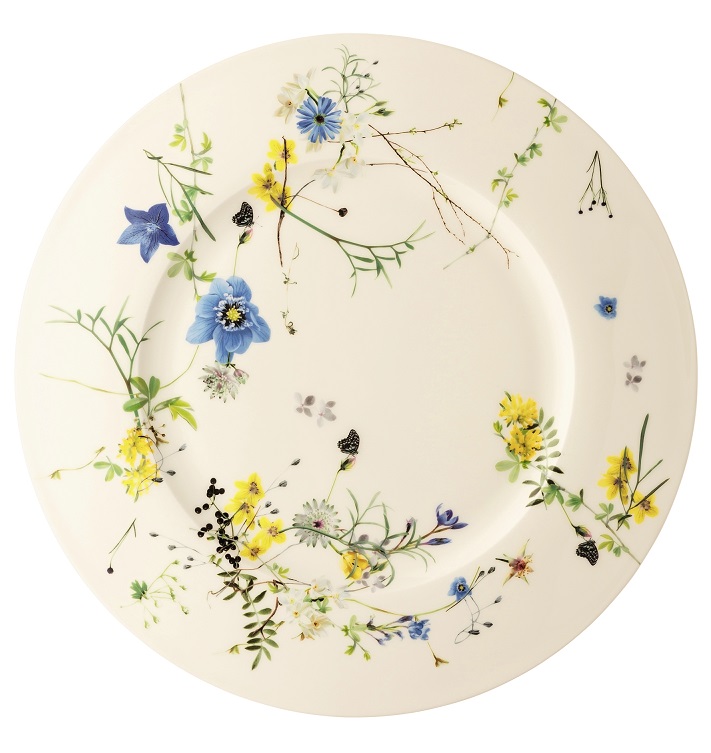 Rosenthal Brillance Fleurs des Alpes: Platzteller 33 cm FA Rosenthal Brillance Fleurs des Alpes: Platzteller 33 cm FA
