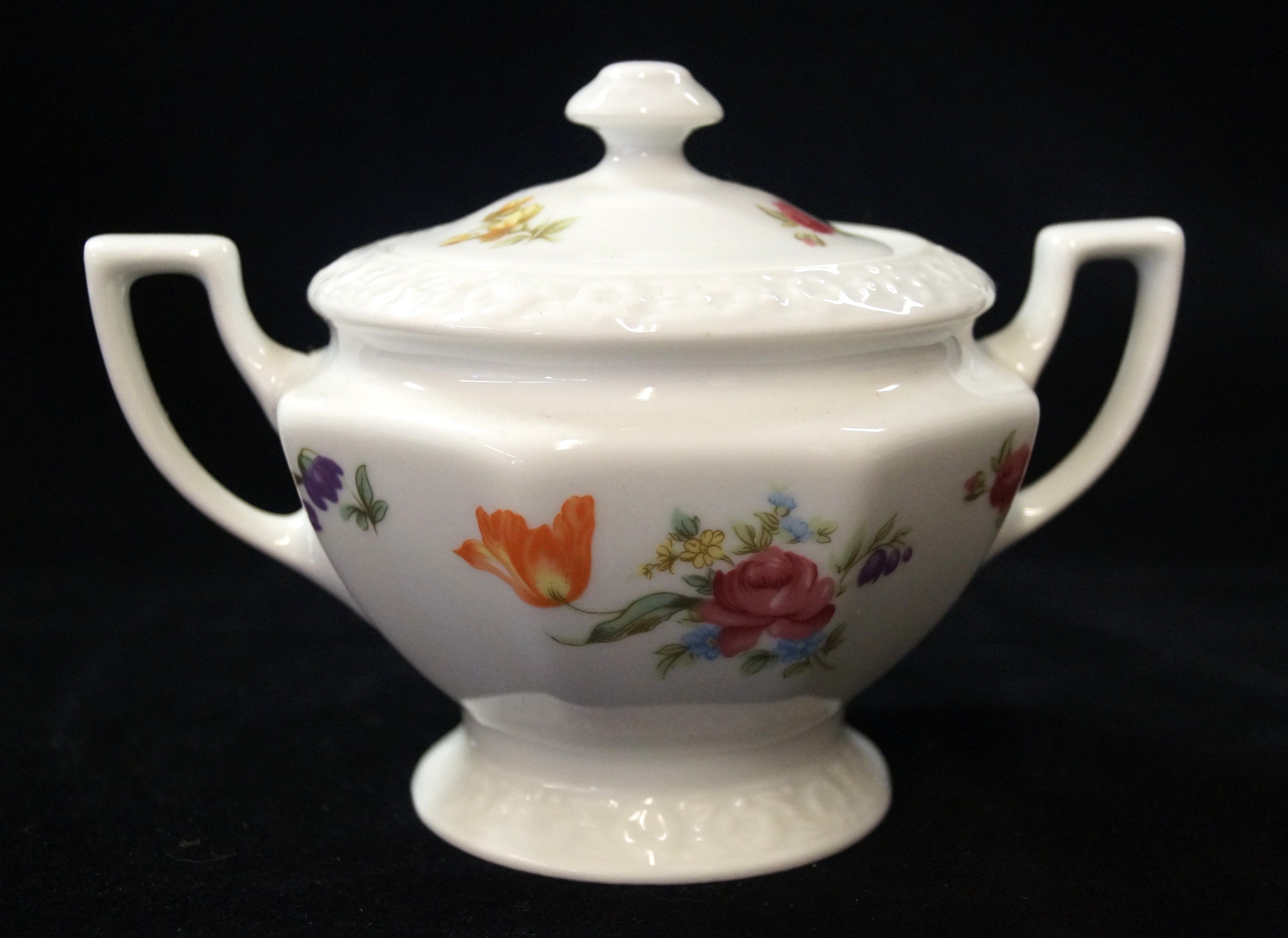 Rosenthal Maria Sommerstrauss / Sommerstrauß: Zuckerdose für 6 Personen 0,27 ltr,