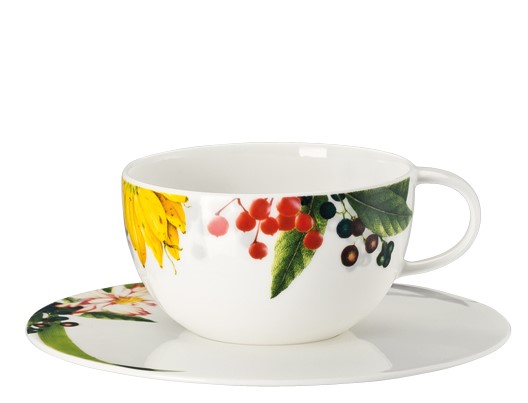 Rosenthal Brillance Les fruits du Jardin: Tee-/Cappuccinotasse 2-tlg. - 0,25 ltr. / UT = 16 cm