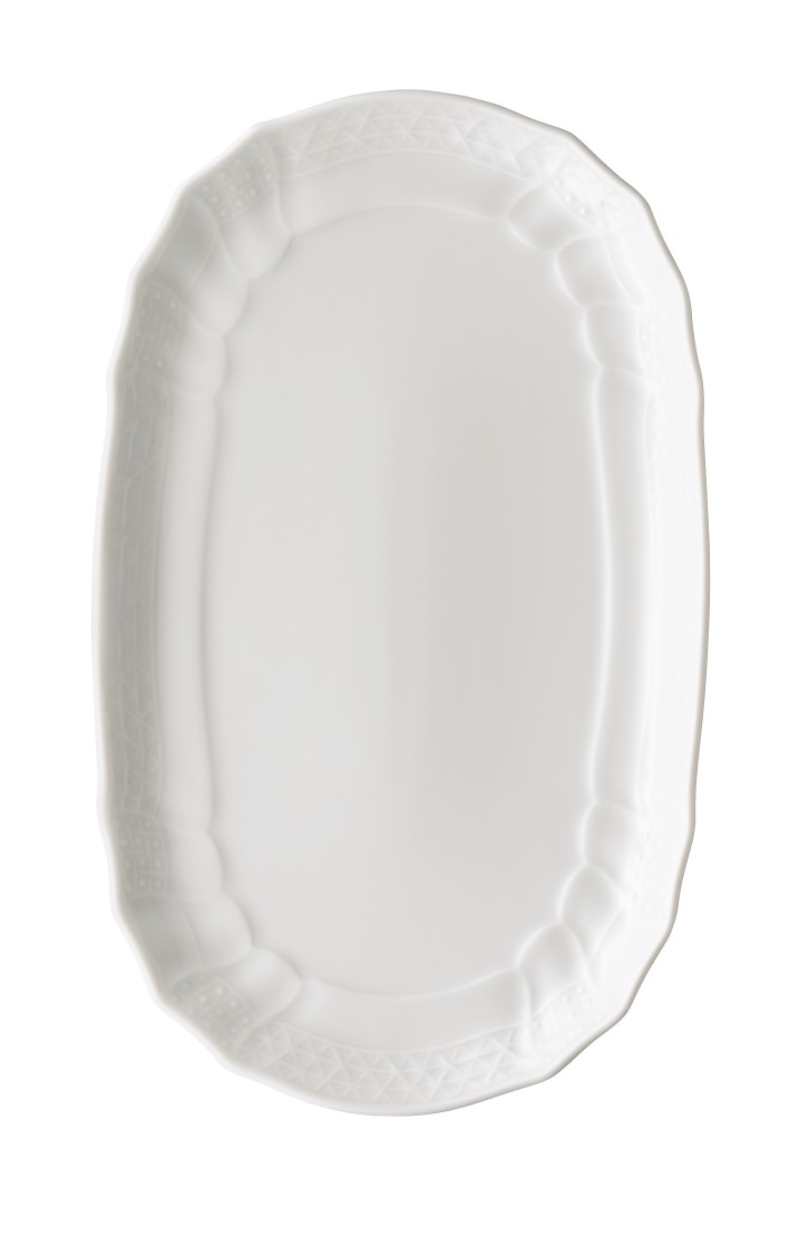 Hutschenreuther Dresden Weiss - Weiß: Milch- und Zuckertableau 24,5 x 15 cm