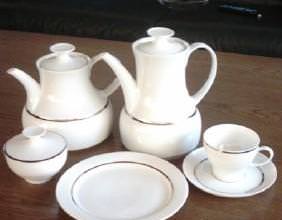 Thomas Lanzette Platinband: Frühstücksteller 19 cm Thomas Lanzette Platinband: Frühstücksteller 19 cm