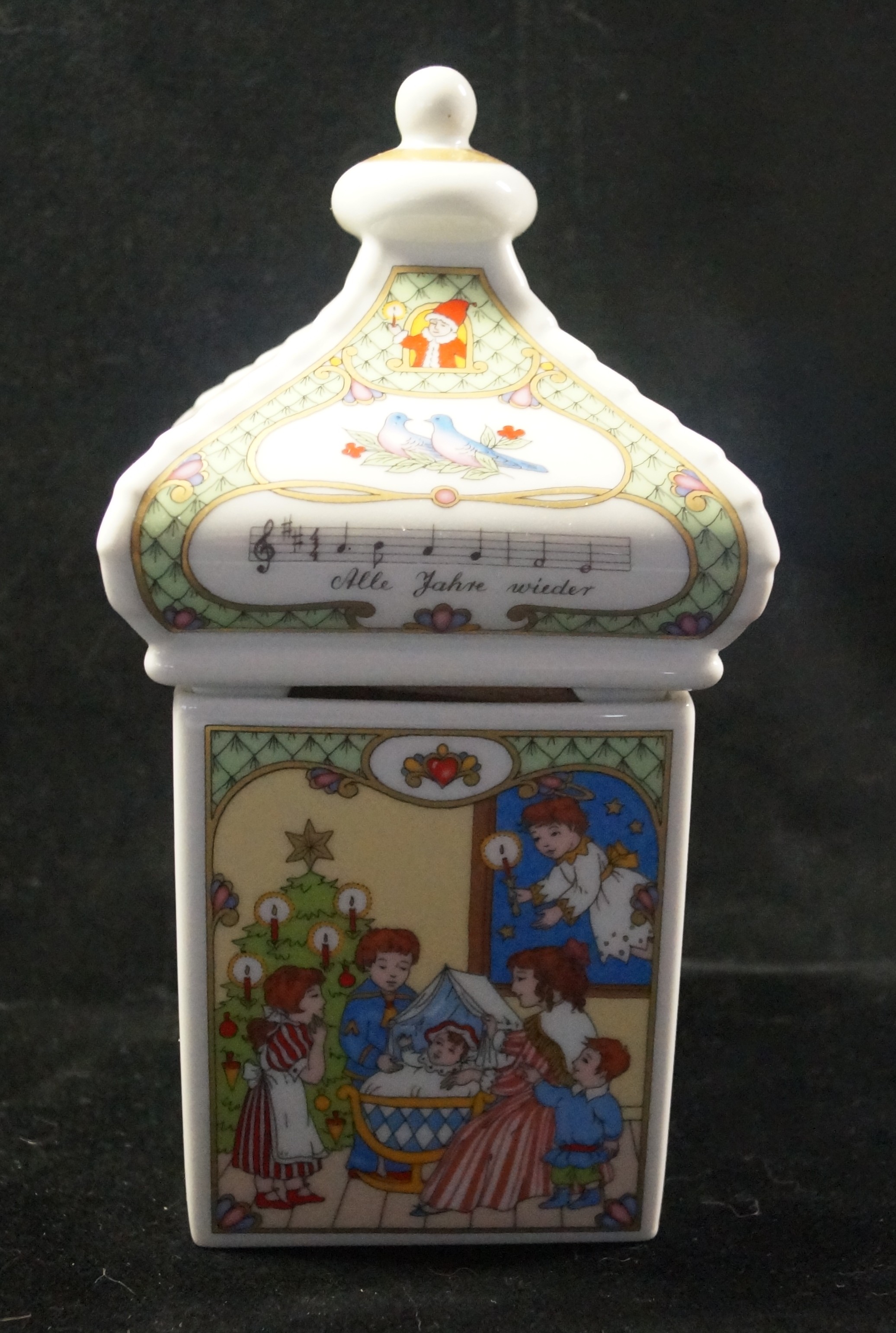 Hutschenreuther Spieluhren: Spieluhr - Spieldose 2003 - " Alle Jahre wieder, kommt das Christuskind"