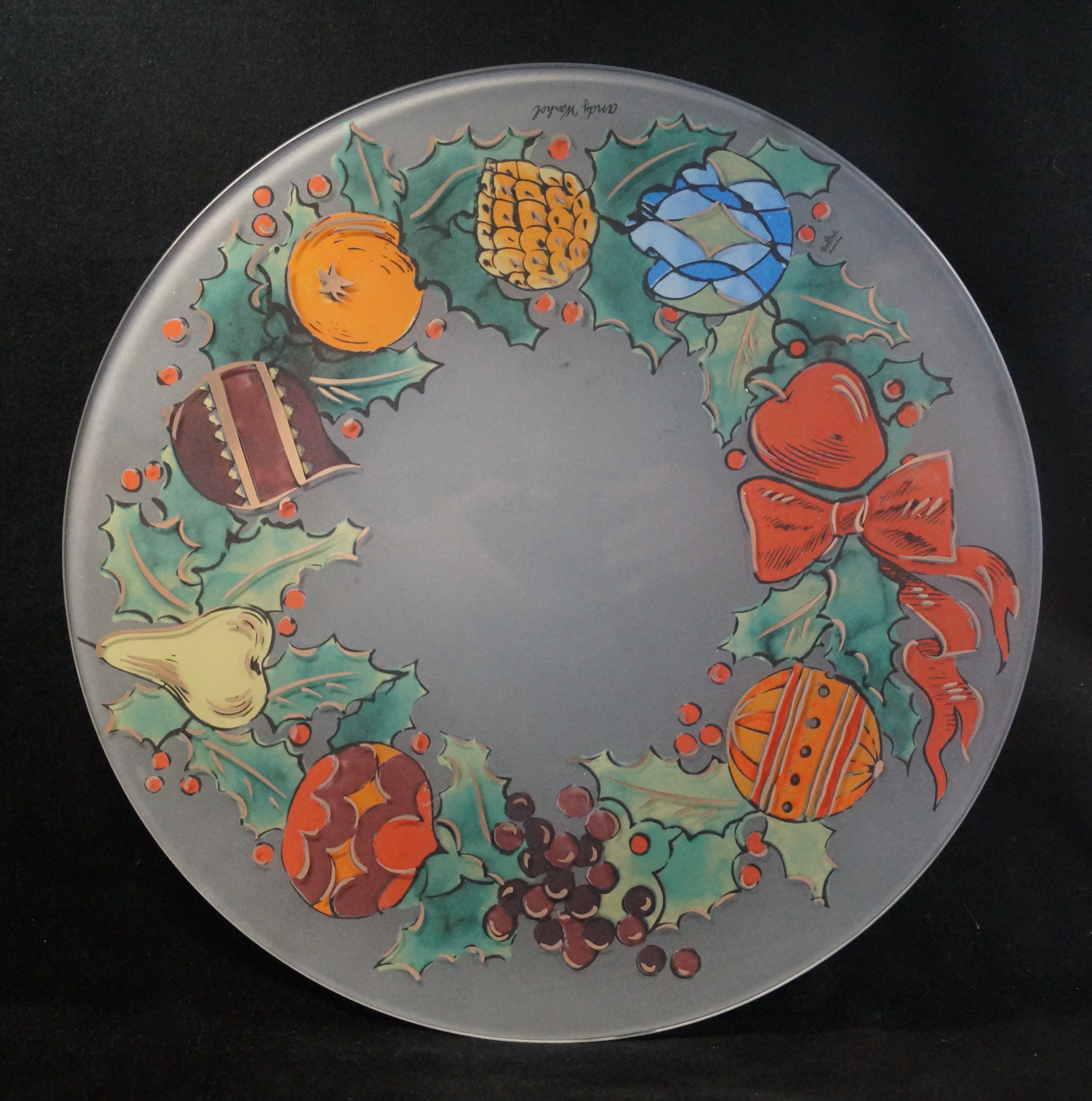 Rosenthal Andy Warhol: Künstlerteller 34 cm - Misteln - mit Originalverpackung