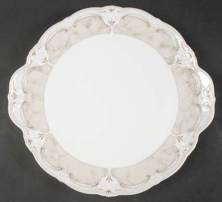 Hutschenreuther Baronesse Jacqueline: Kuchenteller rund mit seitl. Handhaben / Chopdish 28 cm Hutschenreuther Baronesse Jacqueline: Kuchenteller rund mit seitl. Handhaben / Chopdish 28 cm