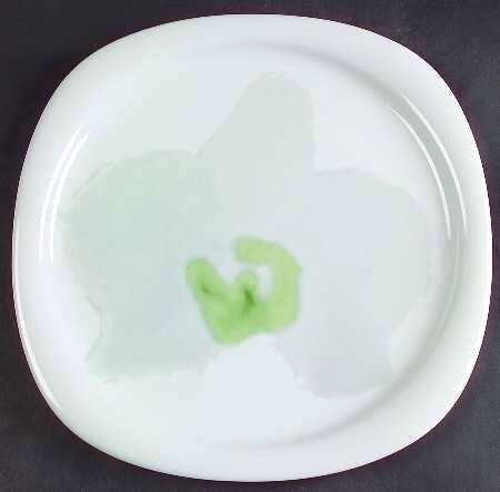 Rosenthal Suomi Rangoon - White Orchid: Gourmetteller diagonal 31 cm - gerade 29 cm flach Rosenthal Suomi Rangoon - White Orchid: Gourmetteller diagonal 31 cm - gerade 29 cm flach