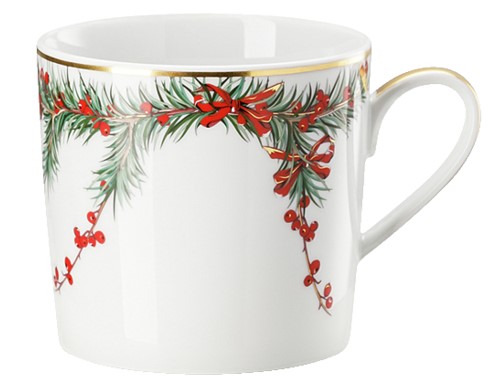 Rosenthal Aida Yule: Becher mit Henkel 0,38 ltr. + Untertasse 18 cm