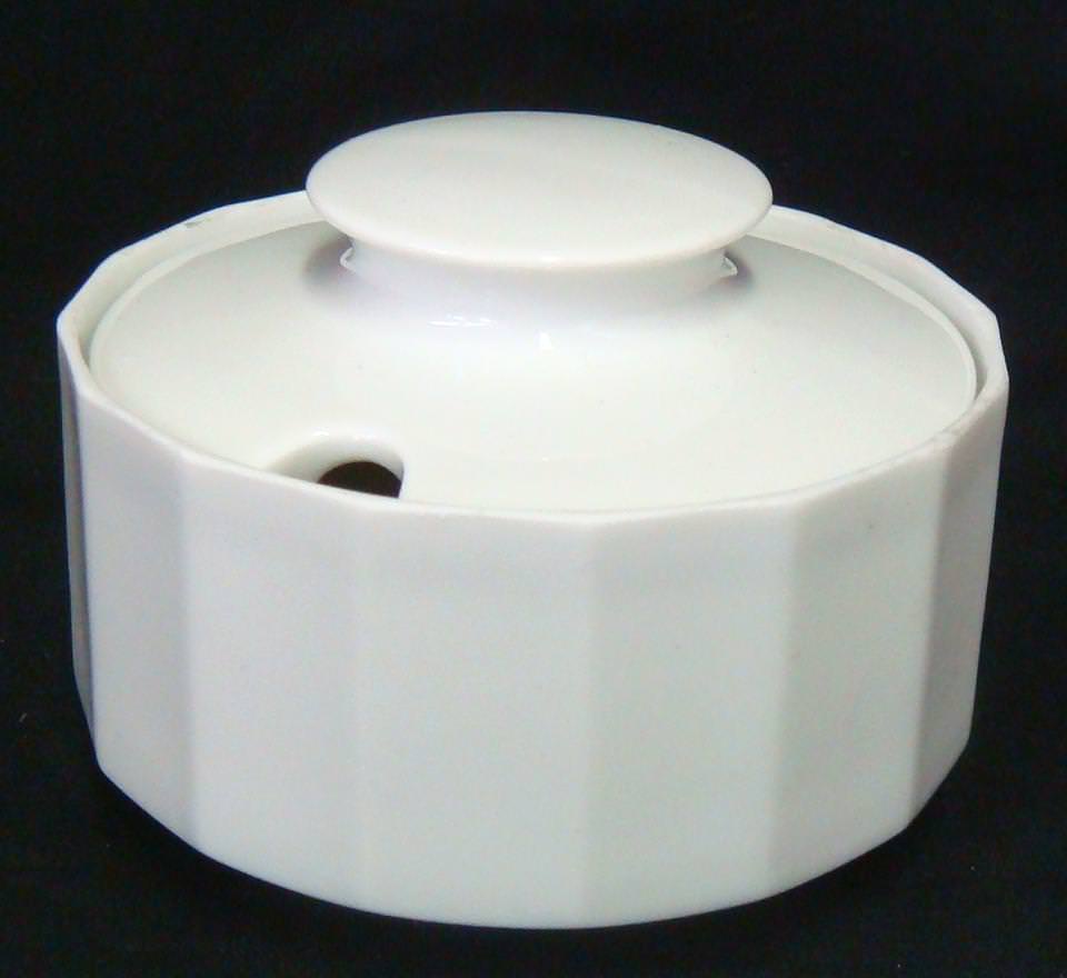 Rosenthal Polygon Weiss - Weiß: Zuckerdose f. 6 Pers.