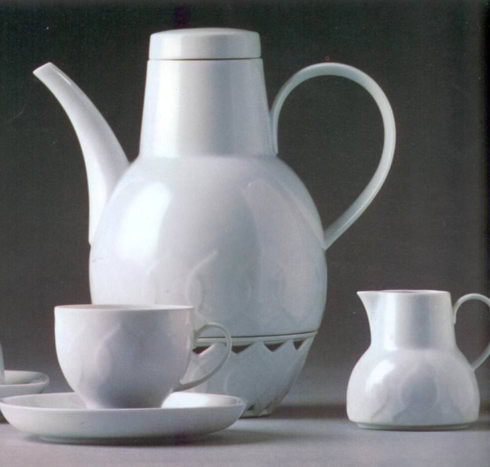Geschirrtruhe Jutta Simon Rosenthal Lotus Weiss Weiß