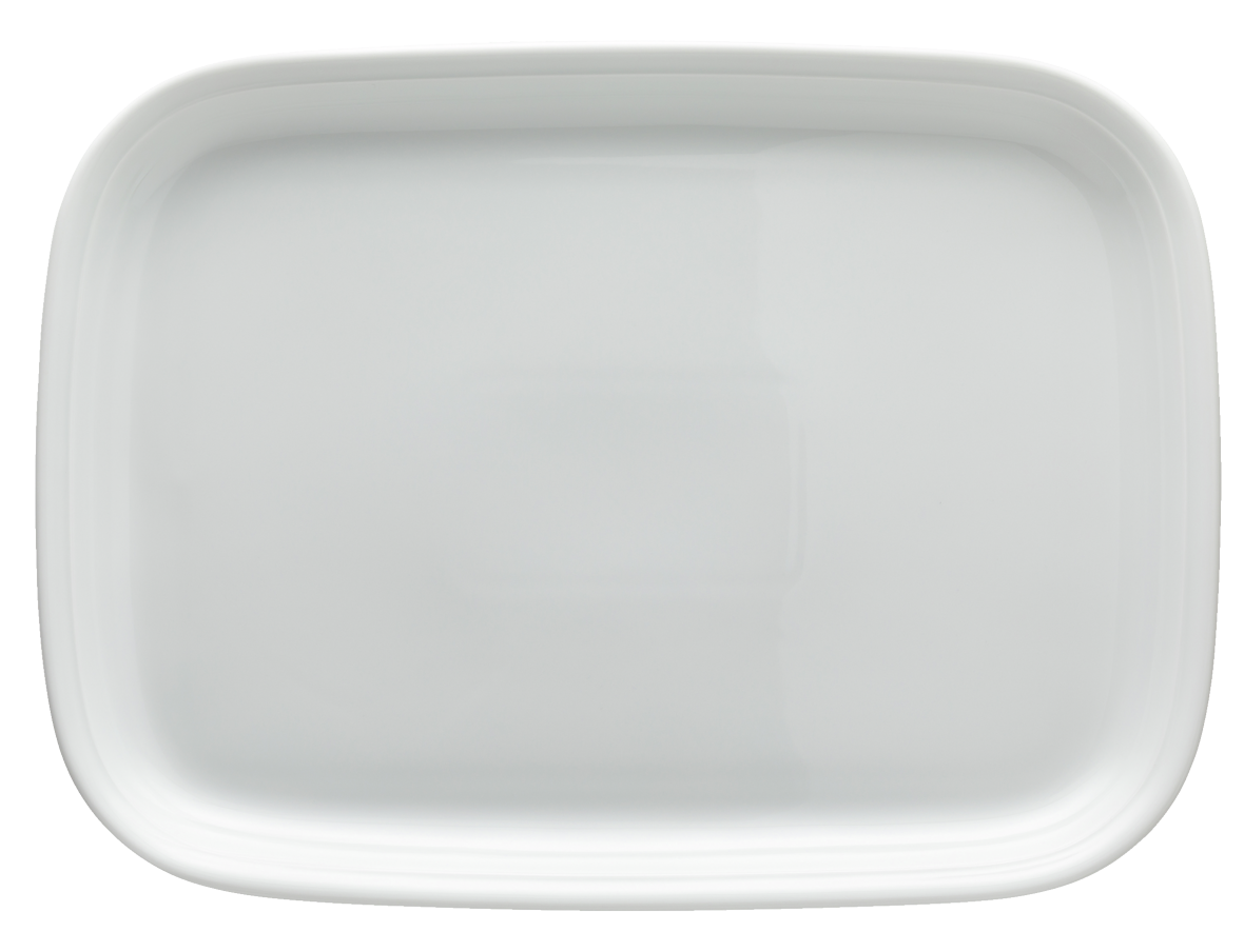 Thomas Trend Weiss: Platte, rechteck, groß, tief - 39 x 29,5 cm H = 5,8 cm  Thomas Trend Weiss: Platte, rechteck, groß, tief - 39 x 29,5 cm H = 5,8 cm