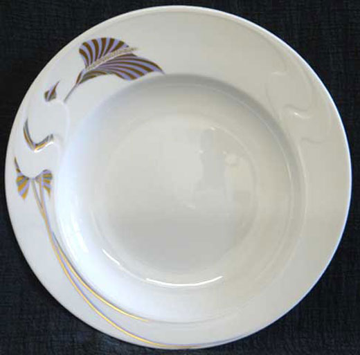Rosenthal Asimmetria Goldblume: Suppenteller 23 cm Rosenthal Asimmetria Goldblume: Suppenteller 23 cm