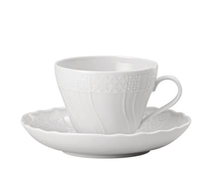 Hutschenreuther Dresden Weiss - Weiß: Espresso-Mokkatasse 2-tlg. - 0,10 ltr. UT = 11 cm Hutschenreuther Dresden Weiss - Weiß: Espresso-Mokkatasse 2-tlg. - 0,10 ltr. UT = 11 cm