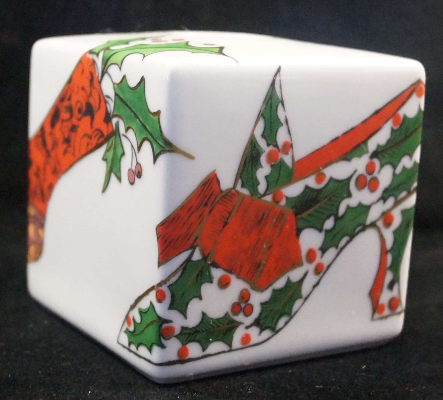 Rosenthal Andy Warhol - Merry Christmas: Würfelleuchter - jede Seitenlänge 6 cm - im Originalkarton 