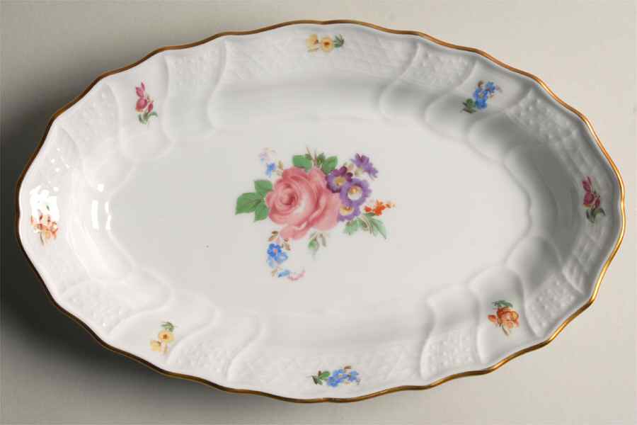 Hutschenreuther Dresden Moritzburg: Platte oval tief 38 x 24,5 cm