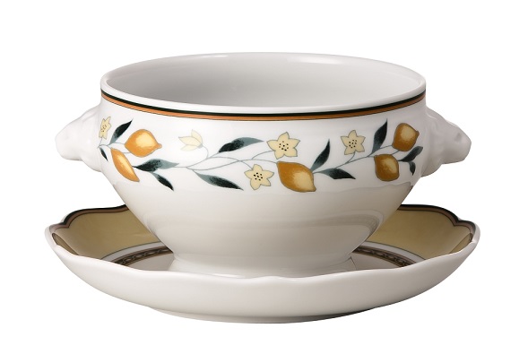 Hutschenreuther Medley Alfabia: Löwenkopfterrine 2-tlg. 0,40 ltr. UT = 16 cm Hutschenreuther Medley Alfabia: Löwenkopfterrine 2-tlg. 0,40 ltr. UT = 16 cm