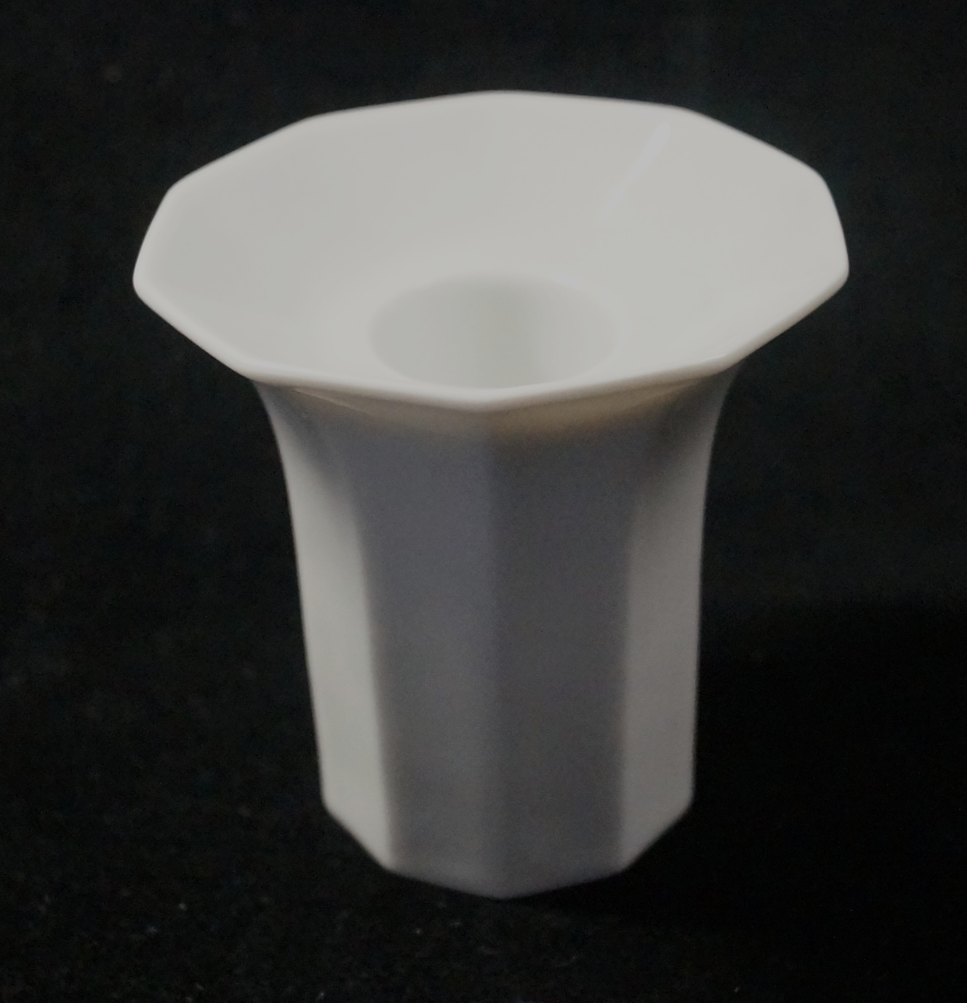 Rosenthal Polygon Weiss - Weiß: Kerzenleuchter 8 cm