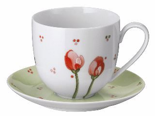 Hutschenreuther Eve Pink Lady: Becher m. Henkel 2-tlg. 0,42 ltr. UT 15,5 cm