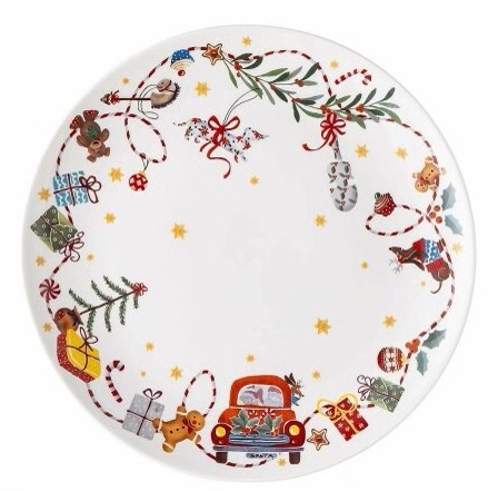 Hutschenreuther Sammelserie Weihnachtslieder - Morgen kommt der Weihnachtsmann: Teller flach 22 cm Hutschenreuther Sammelserie Weihnachtslieder - Morgen kommt der Weihnachtsmann: Teller flach 22 cm