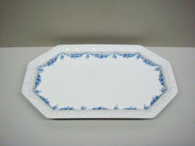 Rosenthal Maria Rosenkante Blau: Platte 28 x 17 cm