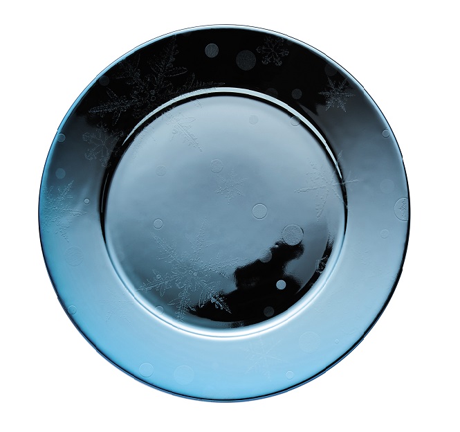 Rosenthal Solitaire Snowflake: Brotteller 18 cm - Blue