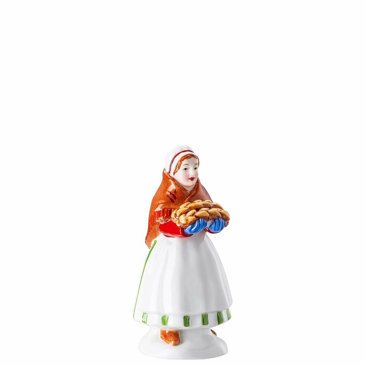 Hutschenreuther Sammelkollektion 2020 Weihnachtsbäckerei - Figuren: Marktfrau Höhe: 10 cm