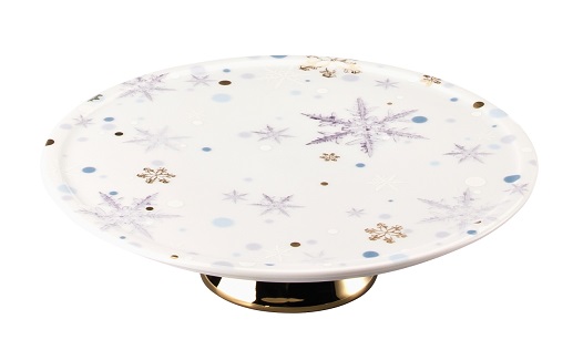 Rosenthal Solitaire Snowflake: Platte auf Fuß klein 21 cm - gold Rosenthal Solitaire Snowflake: Platte auf Fuß klein 21 cm - gold