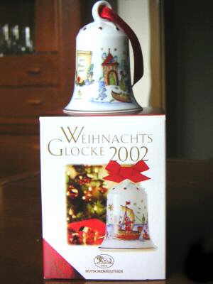 Hutschenreuther Weihnachtsglocken : Auf der Heide 1993 Höhe 7 cm Durchmesser 5,5 cm OVP