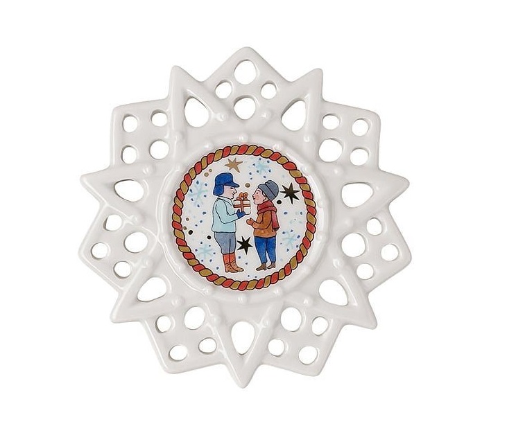 Hutschenreuther Schmucksterne: Schmuckstern Freunde 7,5 cm Hutschenreuther Schmucksterne: Schmuckstern Freunde 7,5 cm