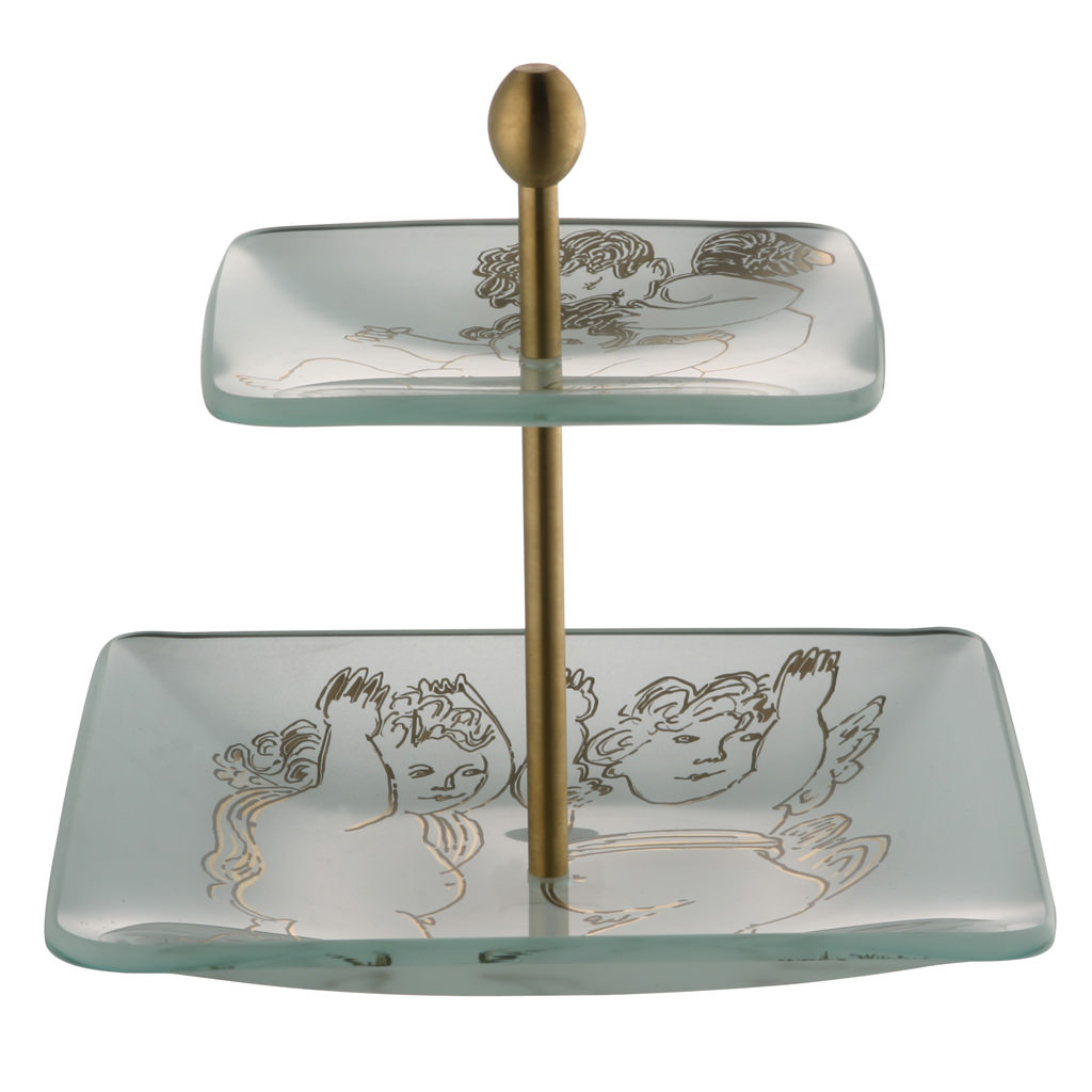 Rosenthal Andy Warhol-Collection Golden Angels X-Mas: Etagere Gold im Geschenkkarton