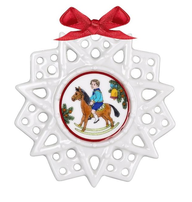 Hutschenreuther Schmucksterne: Schmuckstern Schaukelpferd Hutschenreuther Schmucksterne: Schmuckstern Schaukelpferd