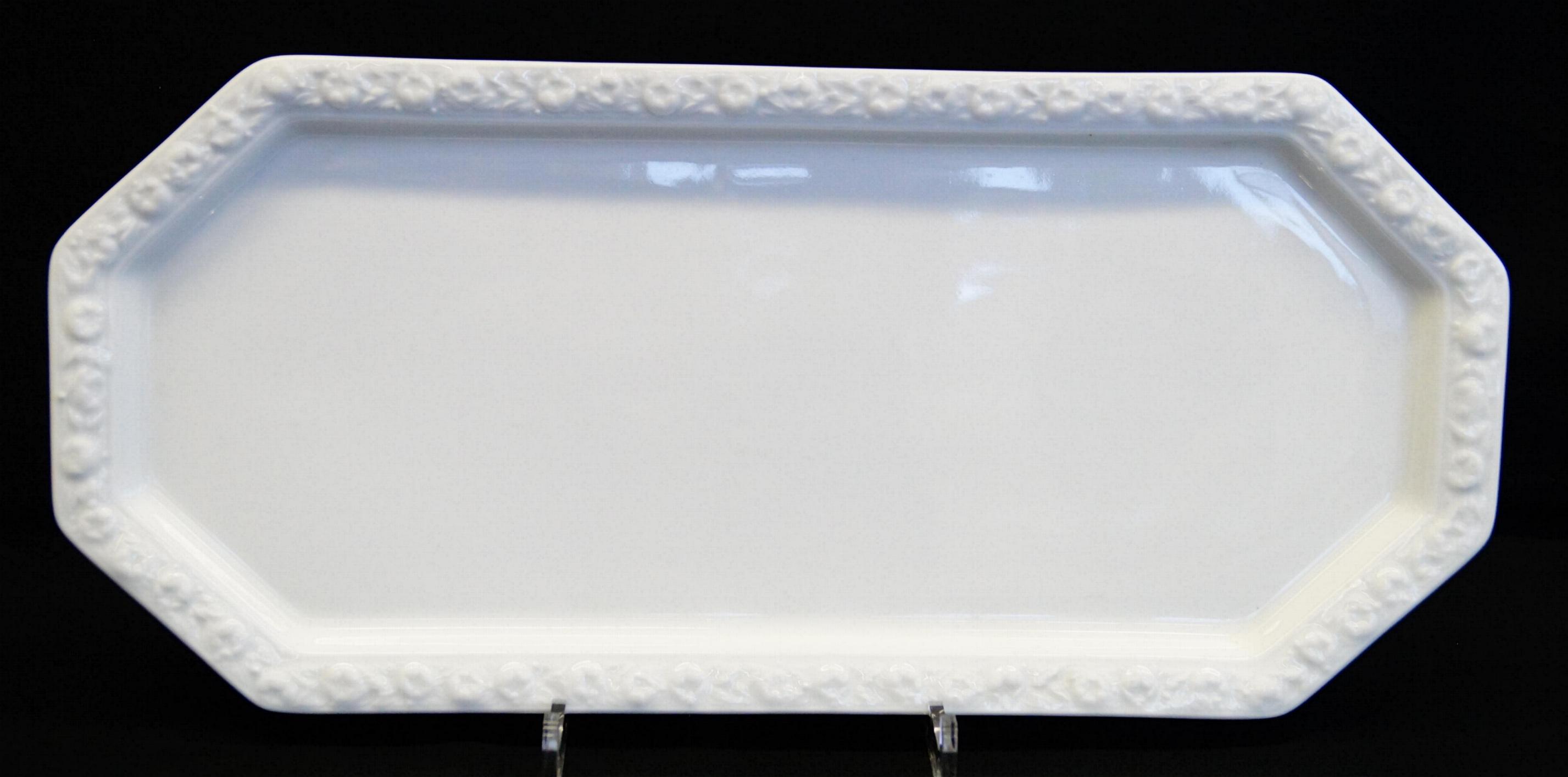 Rosenthal Maria Weiss: Königskuchenplatte 36 x 16 cm