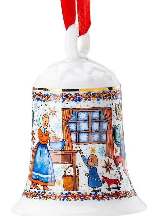 Hutschenreuther Weihnachtsglocken: Weihnachtsbäckerei 2020 Höhe 7 cm Durchmesser 5,5 cm OVP Hutschenreuther Weihnachtsglocken: Weihnachtsbäckerei 2020 Höhe 7 cm Durchmesser 5,5 cm OVP