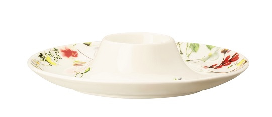 Rosenthal Brillance Fleurs Sauvages: Eierbecher mit Ablage Rosenthal Brillance Fleurs Sauvages: Eierbecher mit Ablage