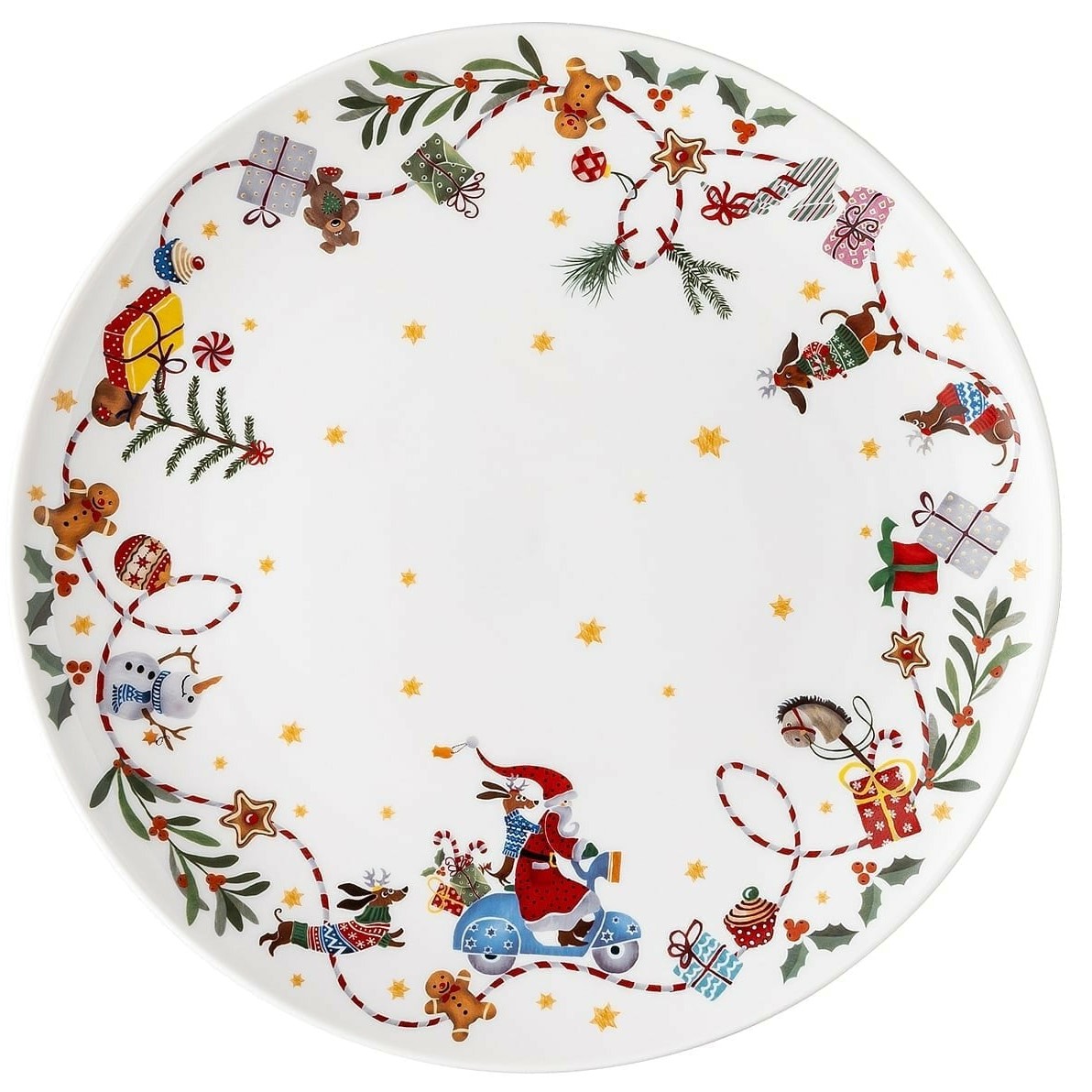 Hutschenreuther Sammelserie Weihnachtslieder - Morgen kommt der Weihnachtsmann: Plätzchenteller 28 cm Hutschenreuther Sammelserie Weihnachtslieder - Morgen kommt der Weihnachtsmann: Plätzchenteller 28 cm