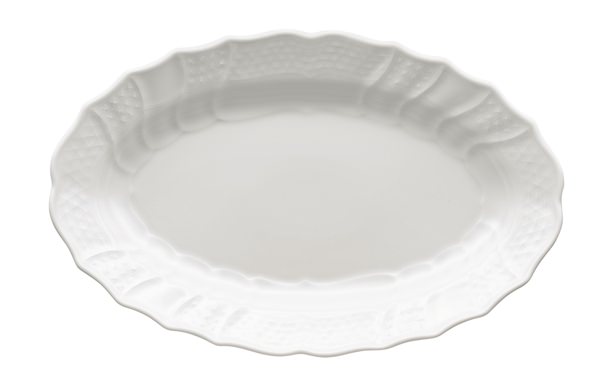 Hutschenreuther Dresden Weiss - Weiß: Platte 35 x 22,5 cm  tief