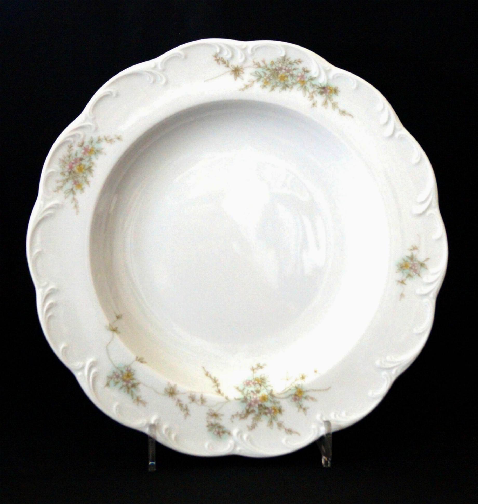 Rosenthal Monbijou Grüne Ranke: Suppenteller 23 cm