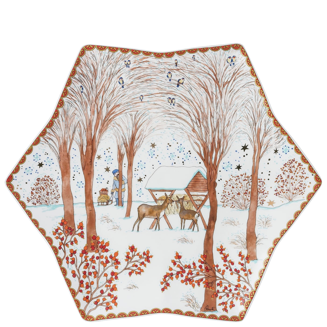 Hutschenreuther Sammelkollektion 2021 Weihnachtsgaben: Sternschale 24 cm Hutschenreuther Sammelkollektion 2021 Weihnachtsgaben: Sternschale 24 cm