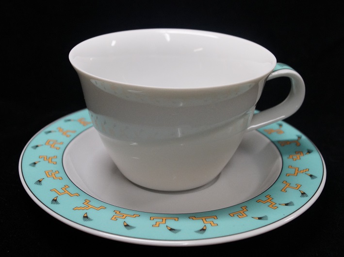 Rosenthal Avenue New York: Teetasse 2-tlg. Höhe: 6,5 cm Durchmesser oben: 9,7 cm