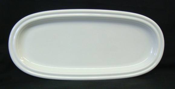 Rosenthal Cupola Weiss - Weiß: Königskuchenplatte oval 37 x 17 cm