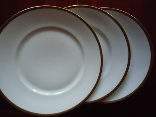 Rosenthal Josephine Rand gold/schwarz: Speiseteller 25 cm Rosenthal Josephine Rand gold/schwarz: Speiseteller 25 cm