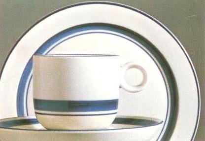 Rosenthal Terra Nastro: Espressotasse 2-tlg. H = 4,6 cm / Ø 6 cm / UT = 11 cm