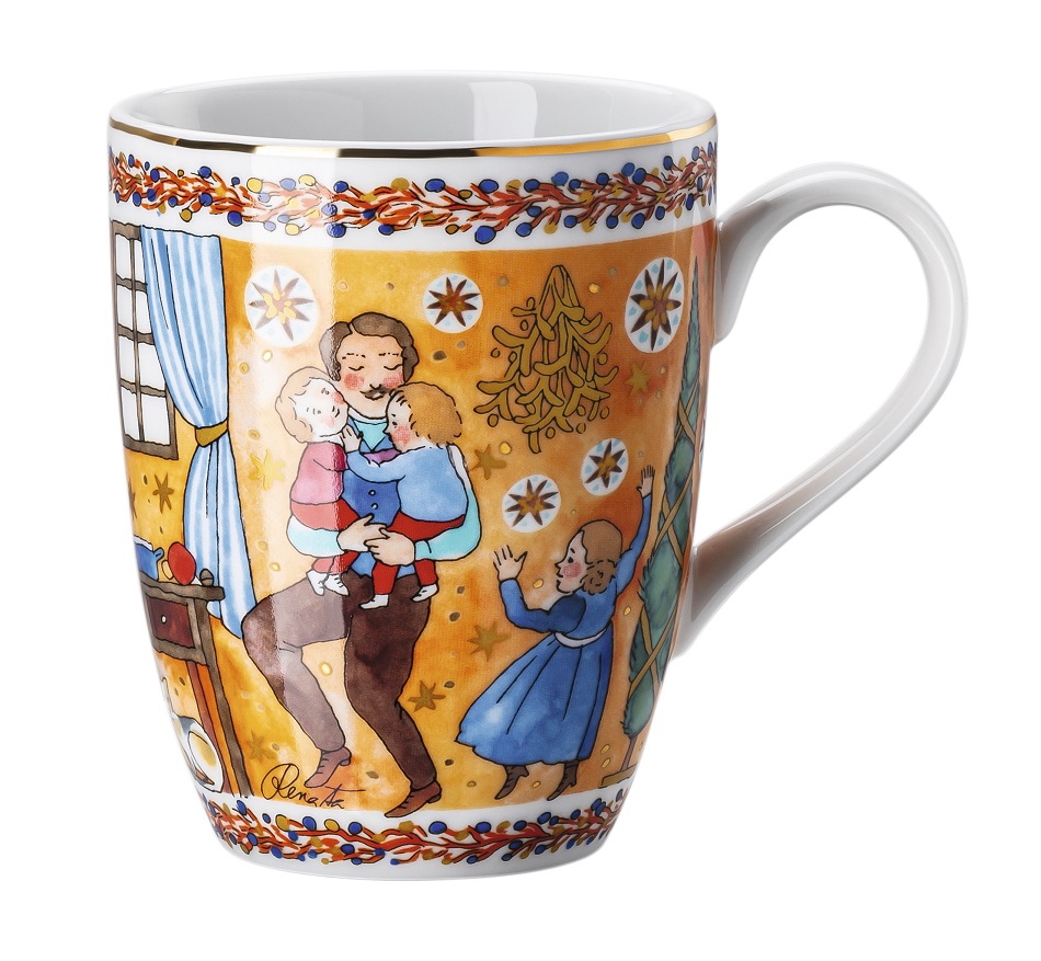 Hutschenreuther Sammelkollektion 2020 Weihnachtsbäckerei II: Becher mit Henkel 0,30 ltr. Hutschenreuther Sammelkollektion 2020 Weihnachtsbäckerei II: Becher mit Henkel 0,30 ltr.