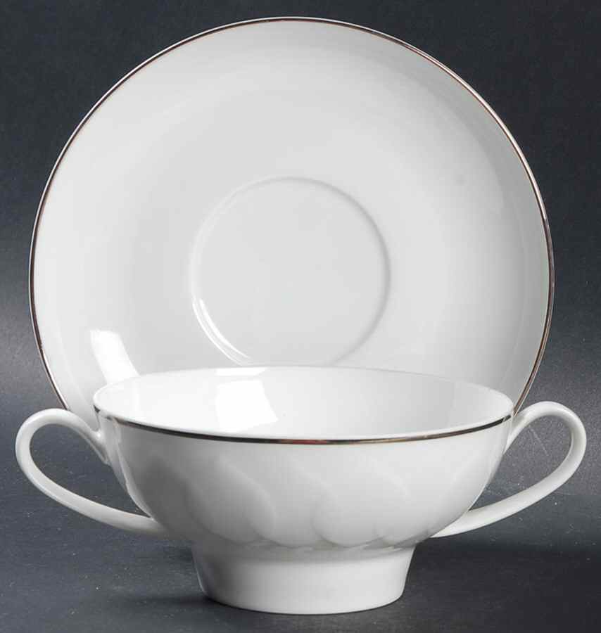 Rosenthal Lotus Platin: Suppentasse 2-tlg.