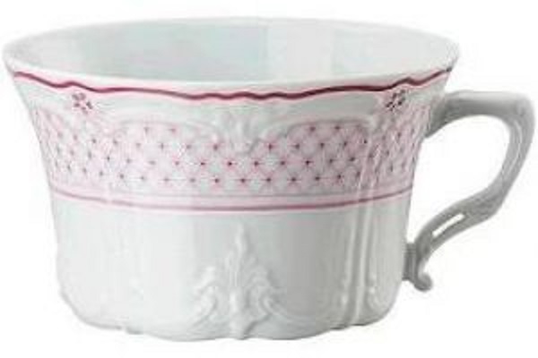 Hutschenreuther Baronesse Estelle Pink: Teetasse 2-tlg. 0,22 ltr. UT = 15 cm - niedrig