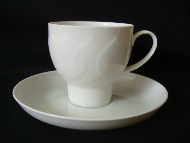 Rosenthal Lotus Weiss - Weiß: Kaffeetasse 2-tlg. / 0,19 ltr. - Obertasse mit tiefen Boden