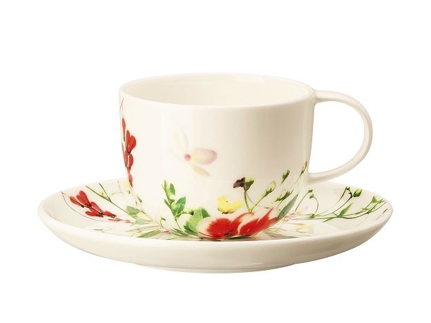 Rosenthal Brillance Fleurs Sauvages: Espresso-/Moccatasse 2-tlg. 0,08 ltr. UT = 12 cm Rosenthal Brillance Fleurs Sauvages: Espresso-/Moccatasse 2-tlg. 0,08 ltr. UT = 12 cm