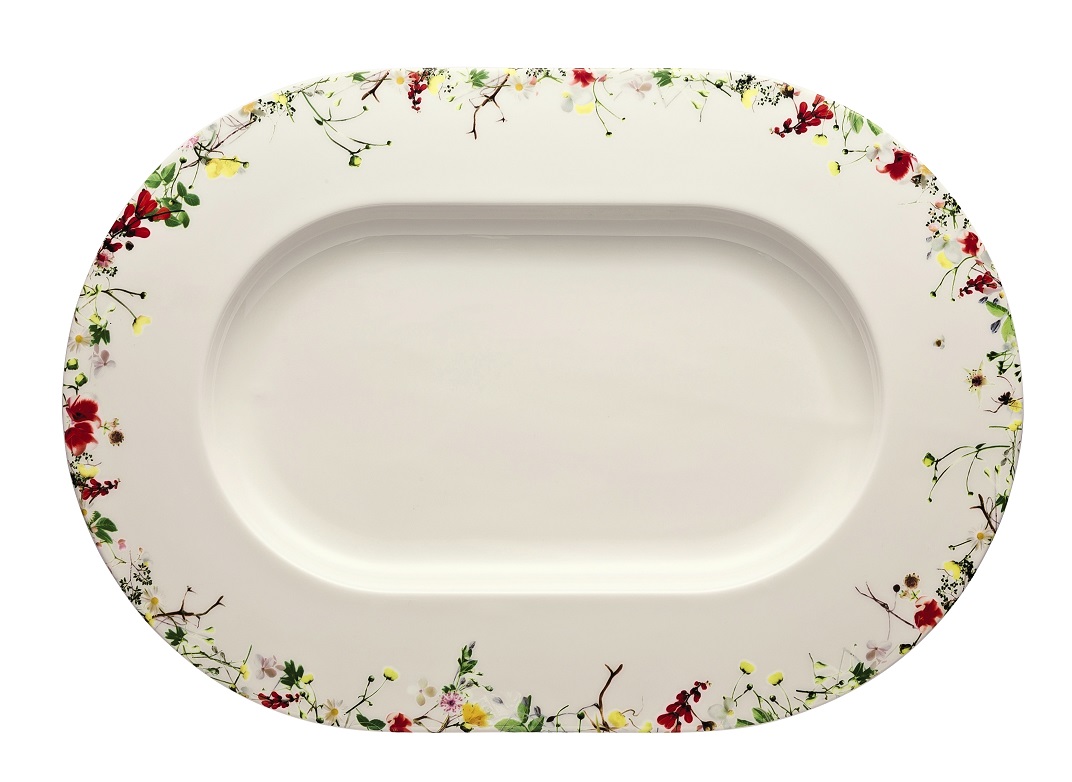 Rosenthal Brillance Fleurs Sauvages: Platte 41 cm (41 x 29 cm) Rosenthal Brillance Fleurs Sauvages: Platte 41 cm (41 x 29 cm)