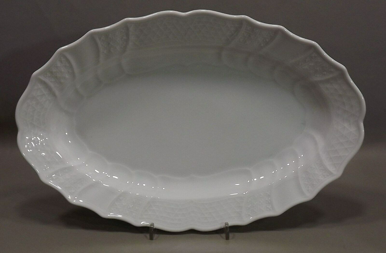 Hutschenreuther Dresden Weiss - Weiß: Platte tief 30,5 x 19 cm