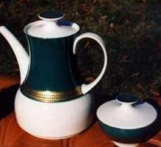 Thomas Rotunda Grün Goldbordüre: Sauciere mit Unterteller