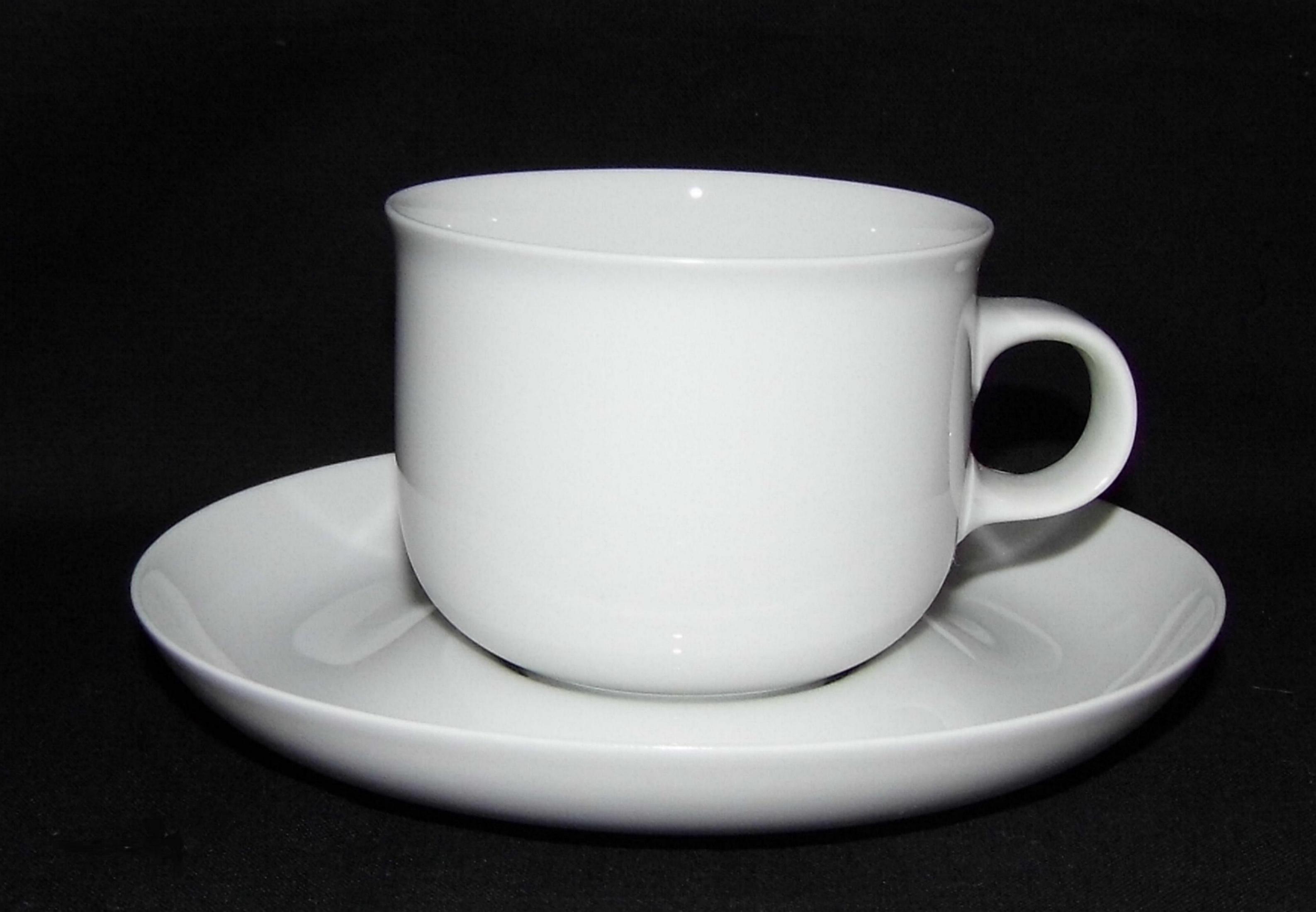 Hutschenreuther Tavola Bianca - Weiss: Kaffeetasse 2-tlg. 0,20 ltr. Höhe = 6,5 cm Ø = 7,5 cm UT = 14,5 cm